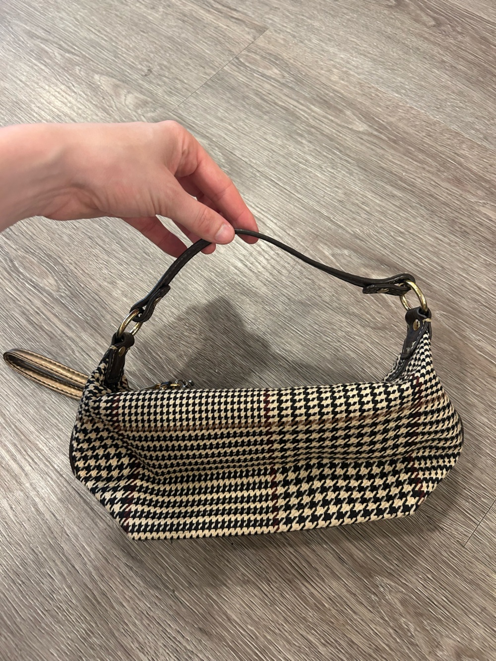 Houndstooth small purse Bag